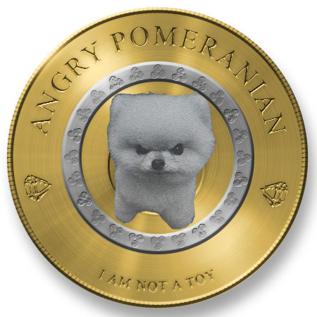 Angry pomeranian coin  